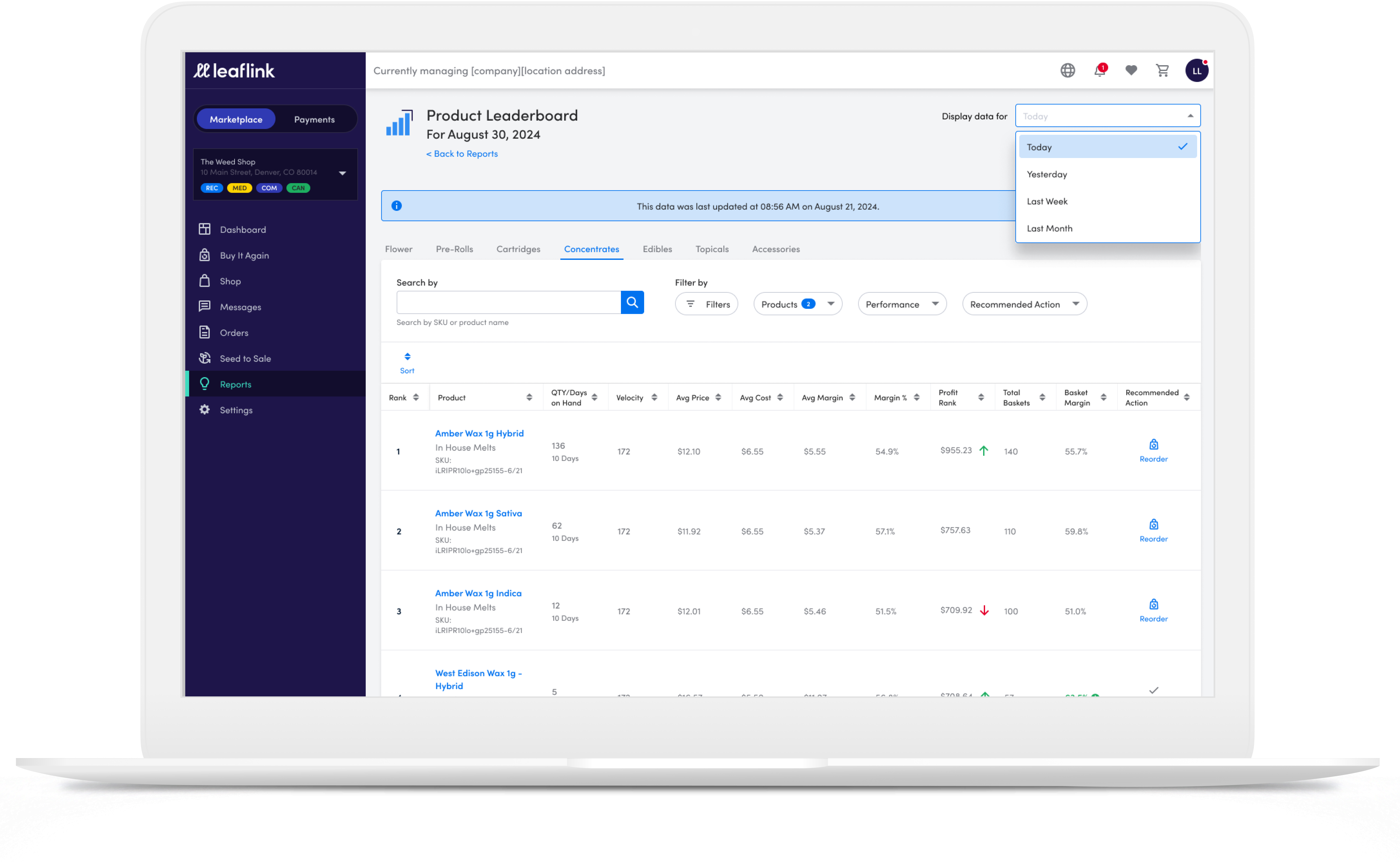 leaflink software for cannabis retail